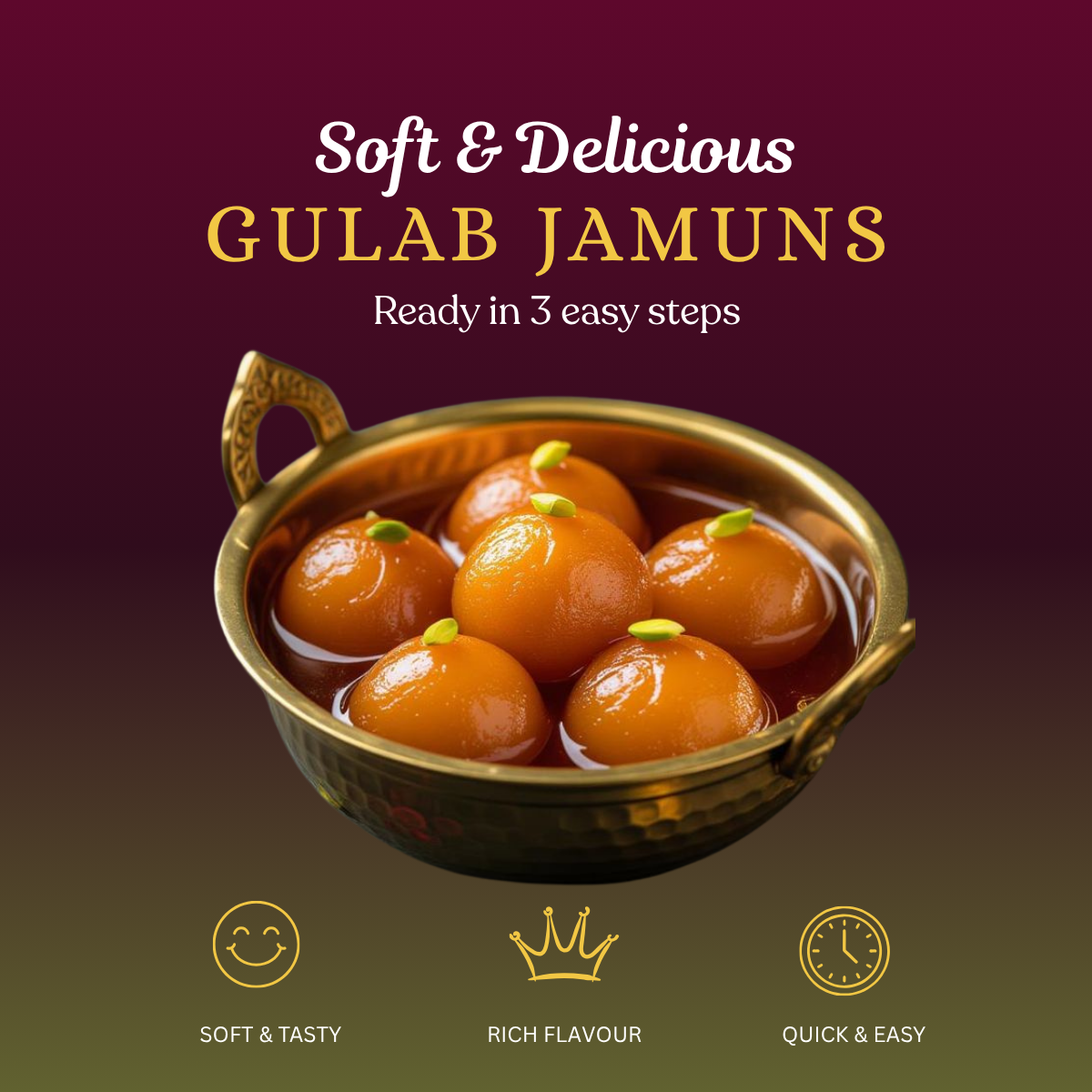 Gulab Jamun Premix | Soft & Melt-in-Mouth Jamuns | TabblinZest - Image 2