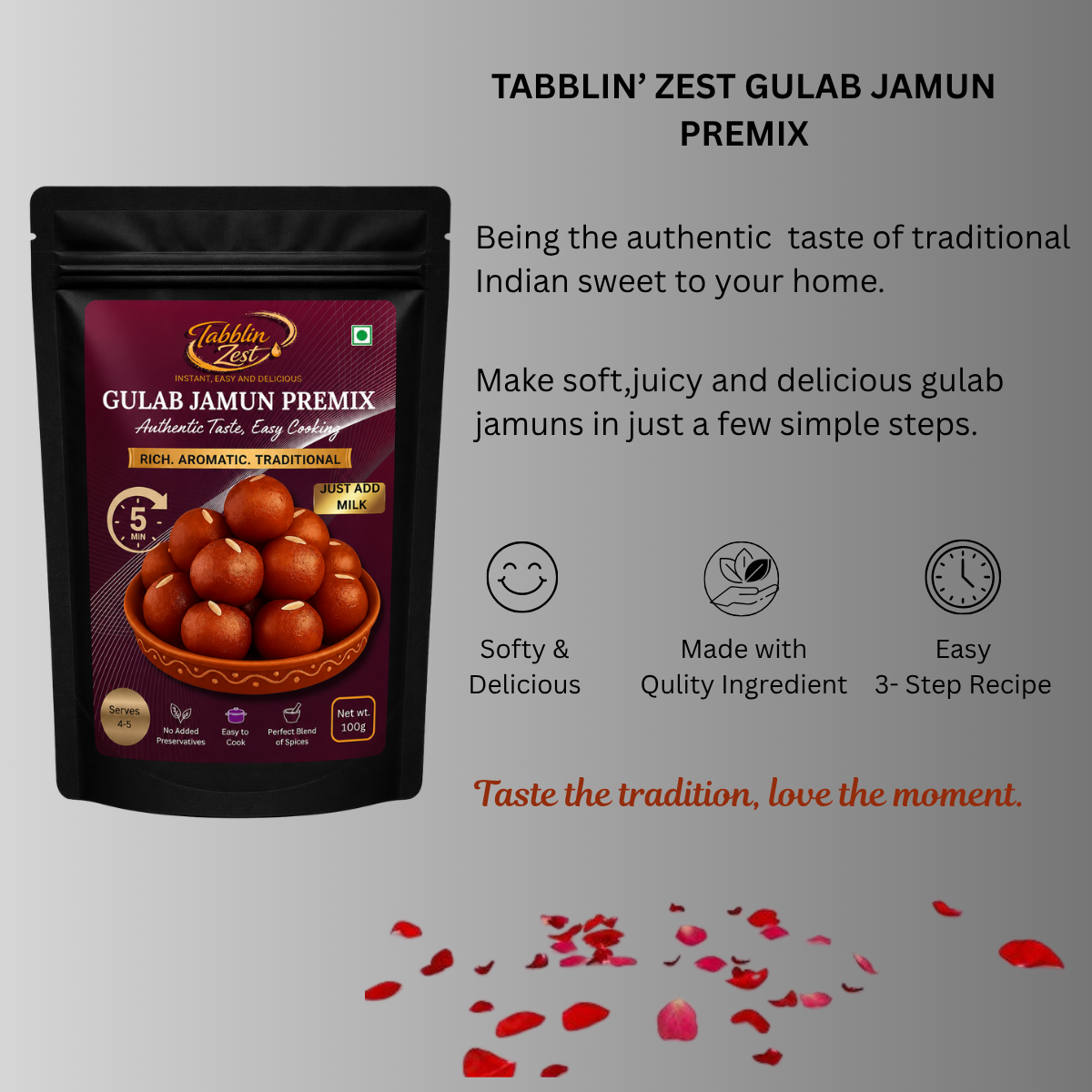 Gulab Jamun Premix | Soft & Melt-in-Mouth Jamuns | TabblinZest - Image 7