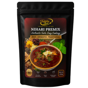 Tabblin Zest Nihari Premix 100g pack with slow-cooked mutton nihari